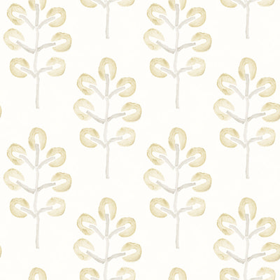 product image for Plum Tree Yellow Botanical Wallpaper from the Thoreau Collection by Brewster 0
