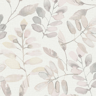 product image of sample pinnate blush leaves wallpaper from the thoreau collection by brewster 1 565