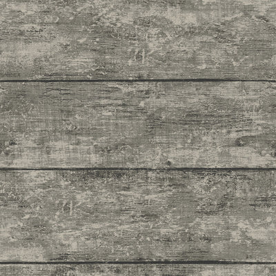 product image of Cabin Charcoal Wood Planks Wallpaper from the Thoreau Collection by Brewster 591
