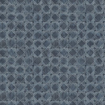 product image for Button Block Navy Geometric Wallpaper 51
