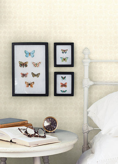 product image for Button Block Taupe Geometric Wallpaper 93