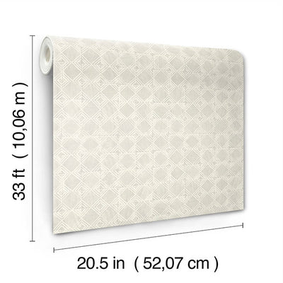 product image for Button Block Light Grey Geometric Wallpaper 97