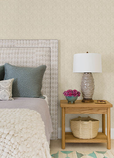 product image for Sandee Dove Medallion Wallpaper 8