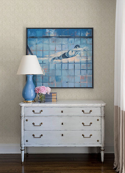 product image for Sandee Dove Medallion Wallpaper 49