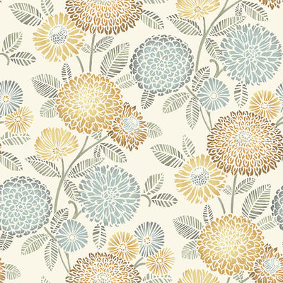 product image of Zalipie Apricot Floral Trail Wallpaper 548