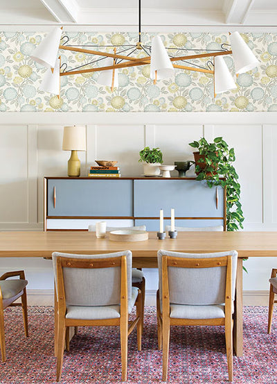 product image for Zalipie Lime Floral Trail Wallpaper 12