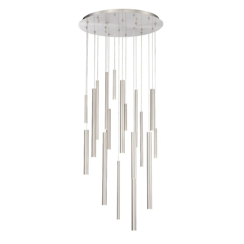 media image for santana 18 light led chandelier by eurofase 31446 043 7 246