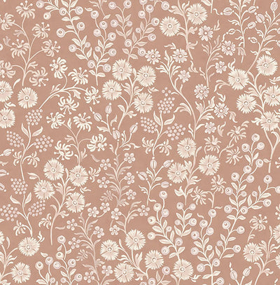 product image of Liana Blush Trail Wallpaper from the Posy Collection by Brewster 567