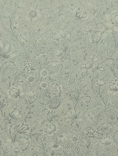 product image of Sage Rosarium Wall Mural from the Posy Collection by Brewster 589