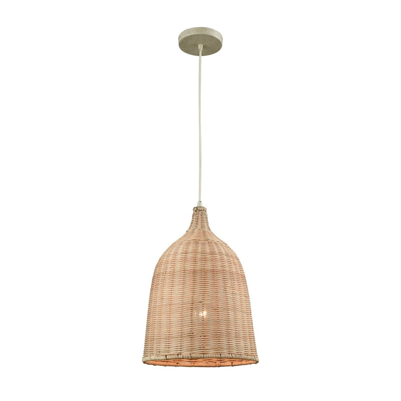 media image for Pleasant Fields 1-Light 17 x 12 x 12 Mini Pendant in Russet Beige with Natural Wicker Shade by BD Fine Lighting 24