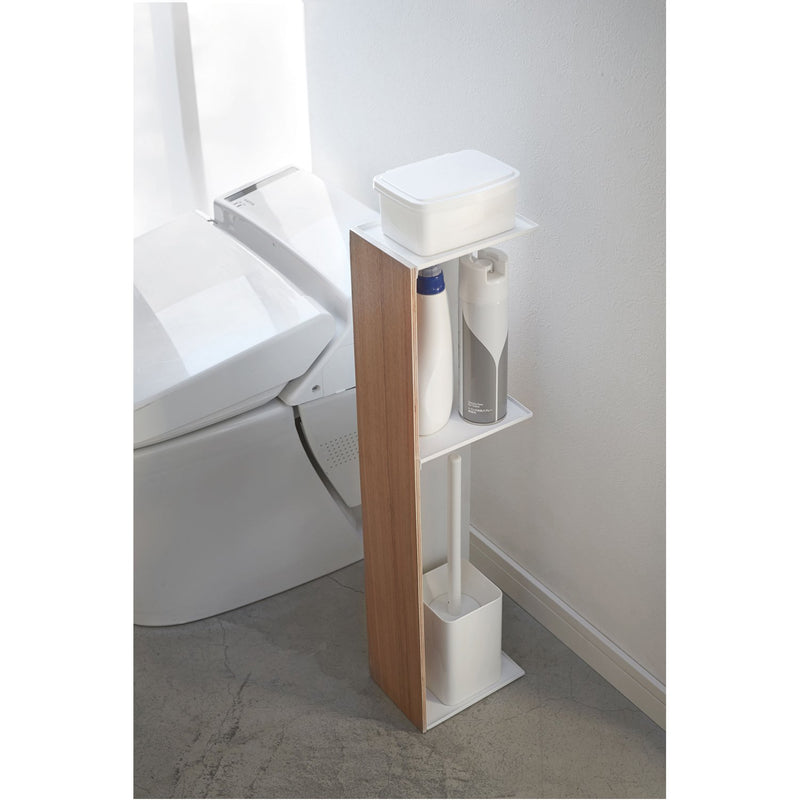 media image for Rin Shelved Toilet Paper Holder - Natural by Yamazaki 232