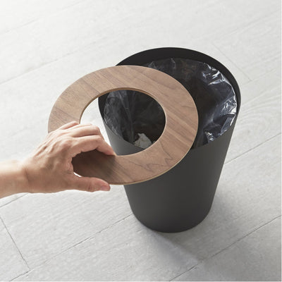 product image for Rin Round 1.85 Gallon Steel Trash Can by Yamazaki 2