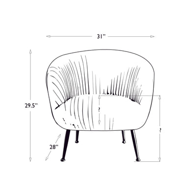product image for Beretta Leather Chair in Cappuccino design by Regina Andrew 68