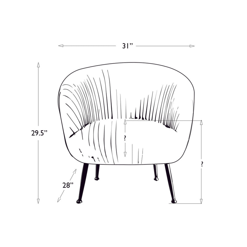 media image for Beretta Leather Chair in Cappuccino design by Regina Andrew 210