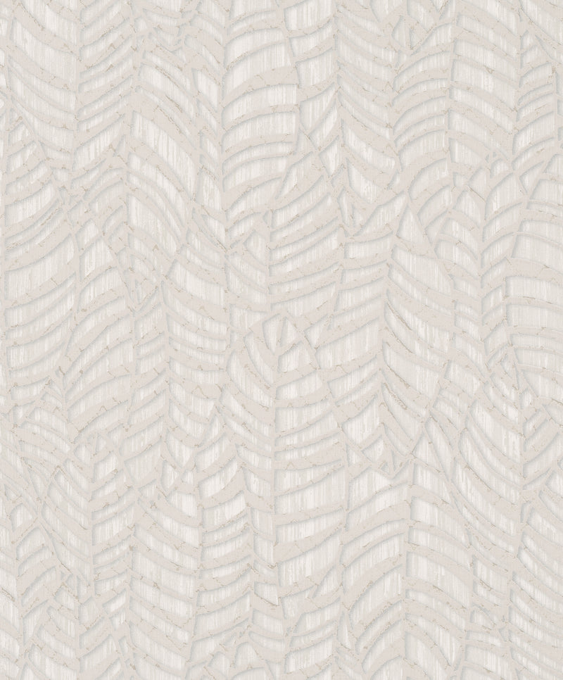media image for Leaves Beige Wallpaper from Serene Collection by Galerie Wallcoverings 261