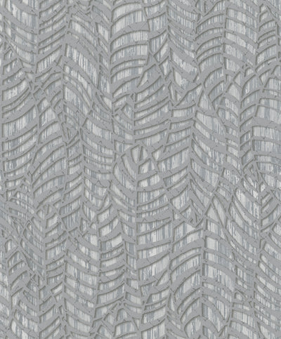 product image of sample leaves grey wallpaper from serene collection by galerie wallcoverings 1 535