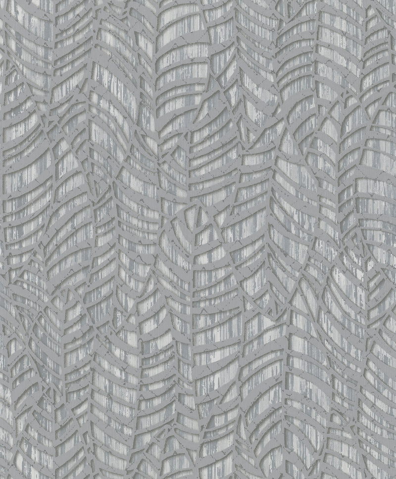 media image for sample leaves grey wallpaper from serene collection by galerie wallcoverings 1 226