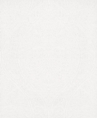 product image of Art Nouveau White Wallpaper from Serene Collection by Galerie Wallcoverings 582