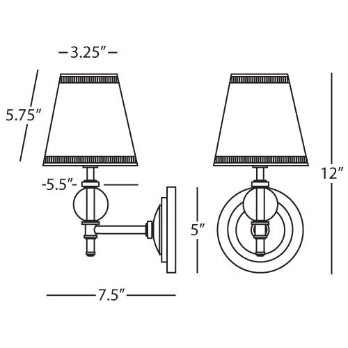 media image for The Muses Calliope Wall Sconce by Robert Abbey 261