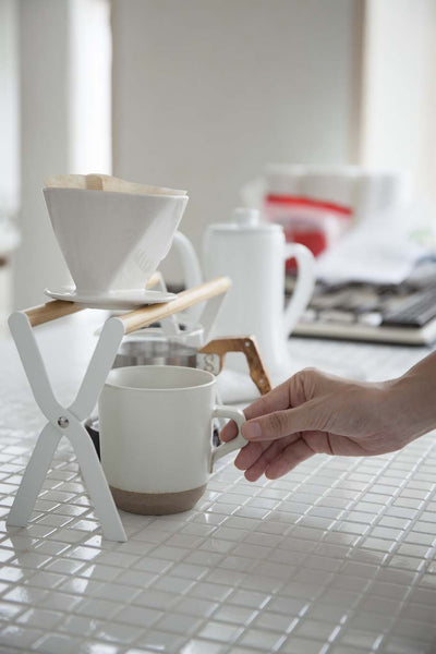 product image for Tosca Coffee Dripper Stand in White design by Yamazaki 38