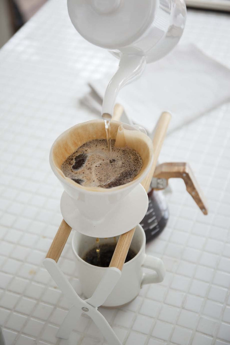 media image for Tosca Coffee Dripper Stand in White design by Yamazaki 242