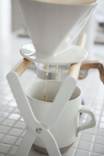 product image for Tosca Coffee Dripper Stand in White design by Yamazaki 36