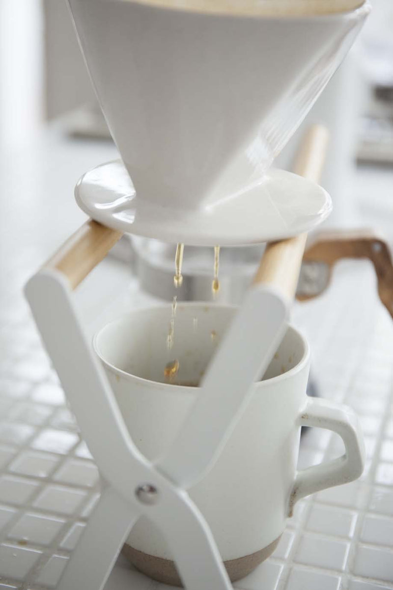 media image for Tosca Coffee Dripper Stand in White design by Yamazaki 265
