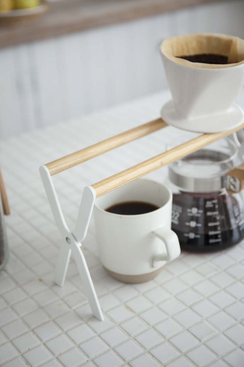 media image for Tosca Coffee Dripper Stand in White design by Yamazaki 223