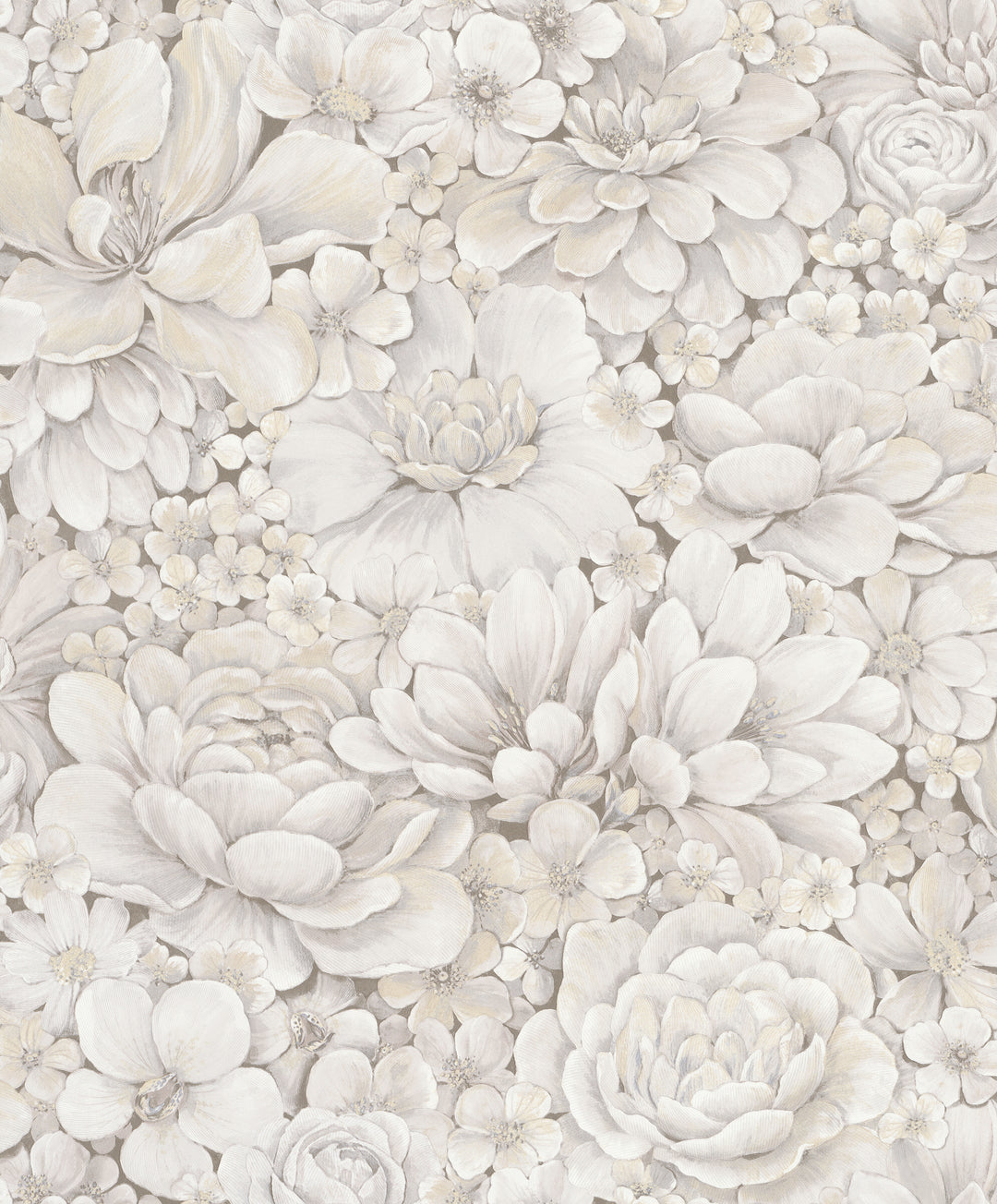 【全品送料無料】 Greige Texture Floral Shop Wallpaper Collection Eden from その他