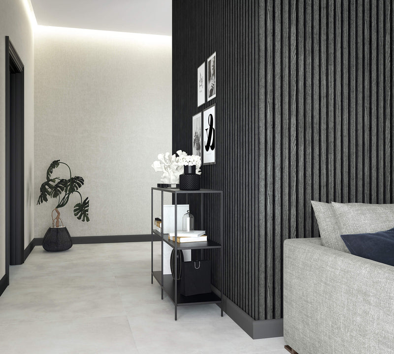 media image for Wood Stripe Black/Anthracite Wallpaper from Eden Collection by Galerie Wallcoverings 20