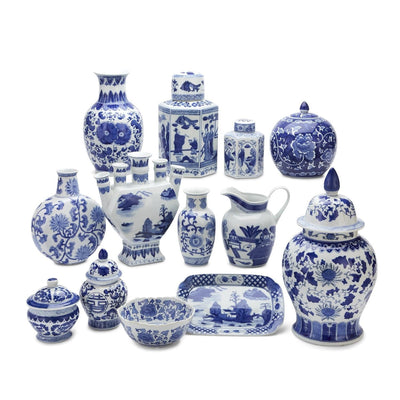product image of Blue And White Canton Collection 22 Pc By Twos Company Twos 3400 90 1 552