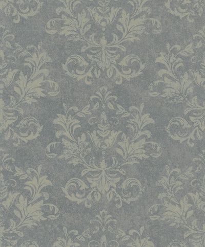 product image of Damask Wallpaper in Grey/Gold 52