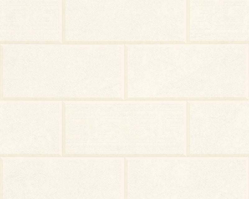 media image for Modern Bricks/Stones Textured Wallpape in Ivory 225