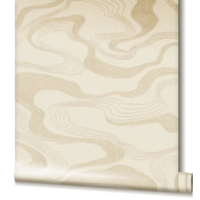 product image for Flow Wallpaper in Cream/Beige 78