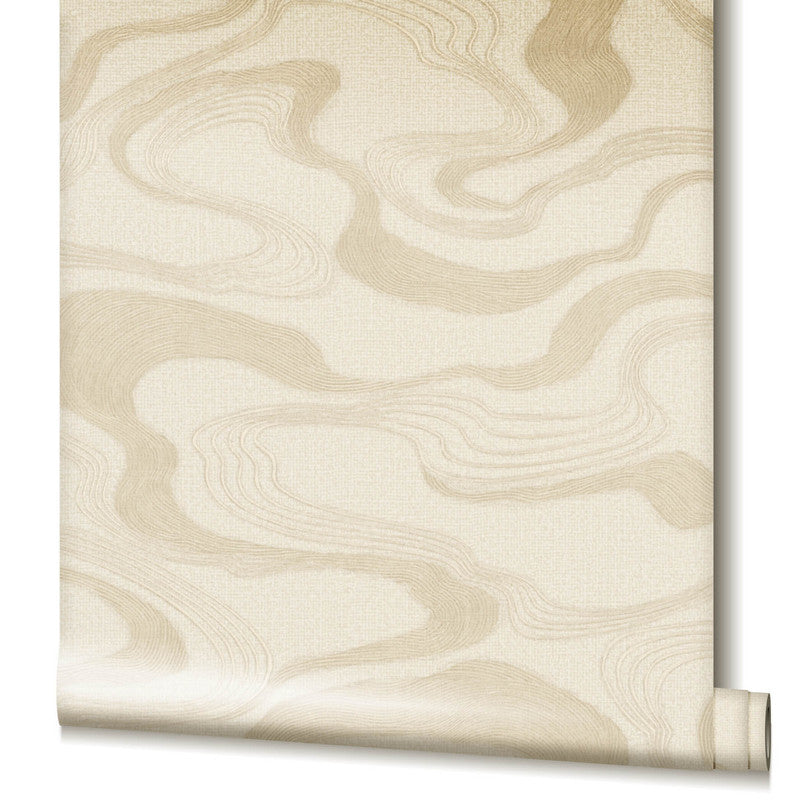 media image for Flow Wallpaper in Cream/Beige 23