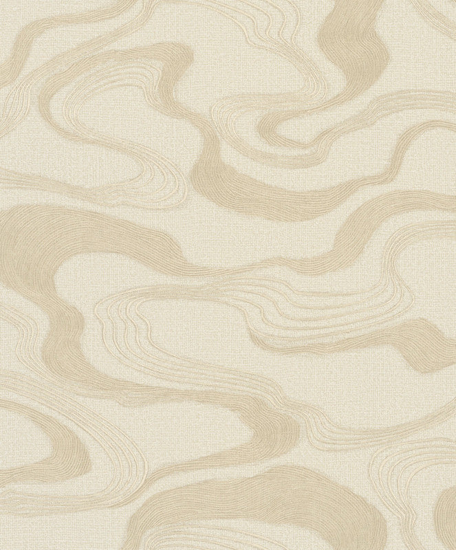 media image for Flow Wallpaper in Cream/Beige 25