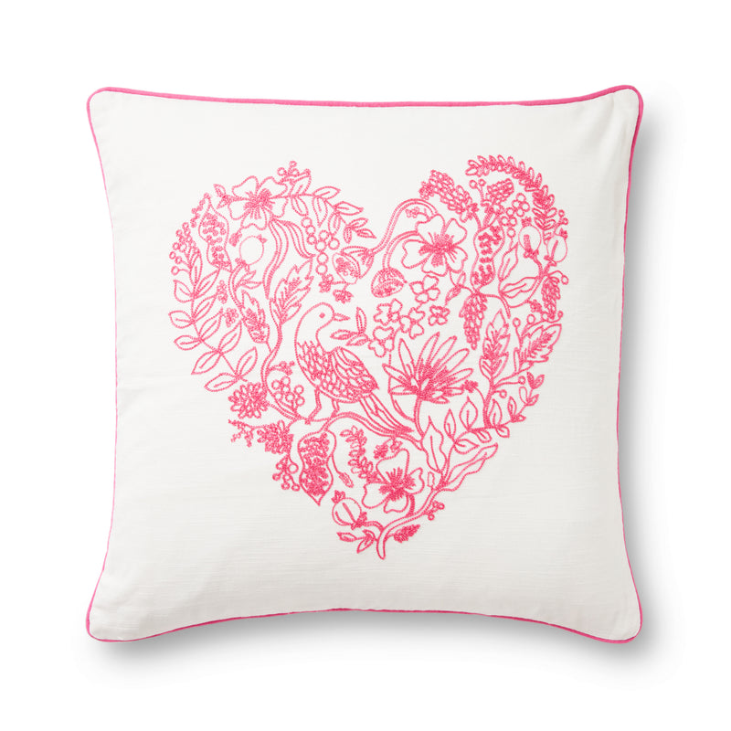 media image for Ivory & Pink Pillow Flatshot Image 1 267