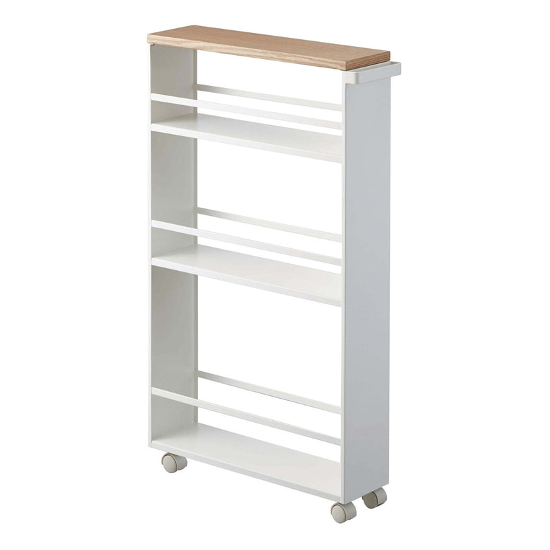 media image for Tower Rolling Slim Storage Cart With Handle by Yamazaki 274