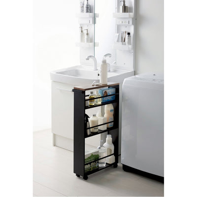 product image for Tower Rolling Slim Storage Cart With Handle by Yamazaki 24