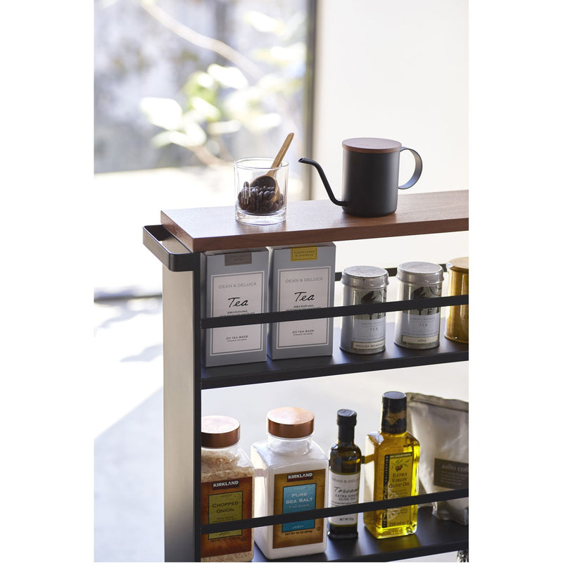 media image for Tower Rolling Slim Storage Cart With Handle by Yamazaki 299