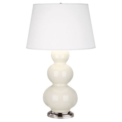 product image for triple gourd bone glazed ceramic table lamp by robert abbey ra 324x 3 69
