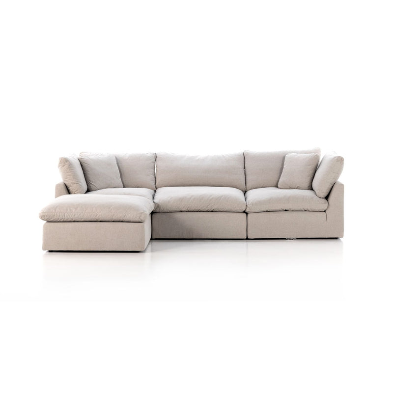 media image for Stevie 3-Piece Sectional Sofa w/ Ottoman in Various Colors Alternate Image 2 292