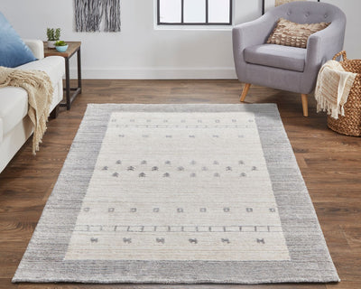 product image for Yurie Hand Knotted Beige and Gray Rug by BD Fine Roomscene Image 1 16