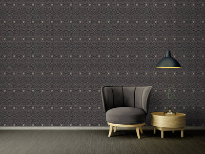 product image for Modern Geometric Textured Wallpaper in Black/Silver from the Versace IV Collection 23