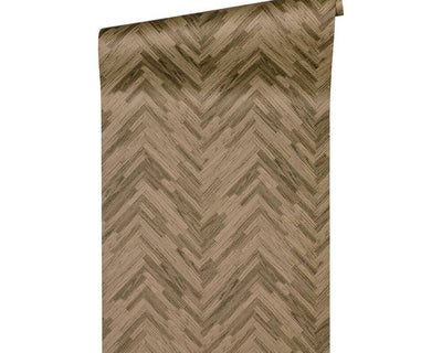 product image for Cottage Wood Textured Wallpaper in Brown/Beige from the Versace IV Collection 52