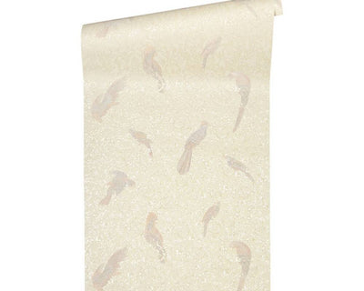 product image for Floral Bird Scrollwork Textured Wallpaper in Beige/Cream from the Versace IV Collection 51