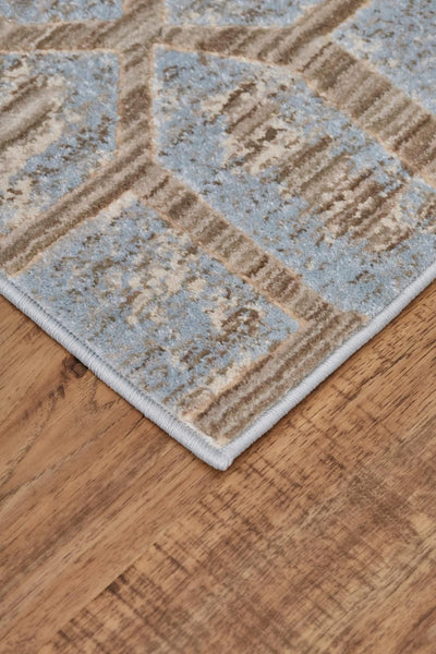 product image for Carini Blue and Taupe Rug by BD Fine Corner Image 1 30