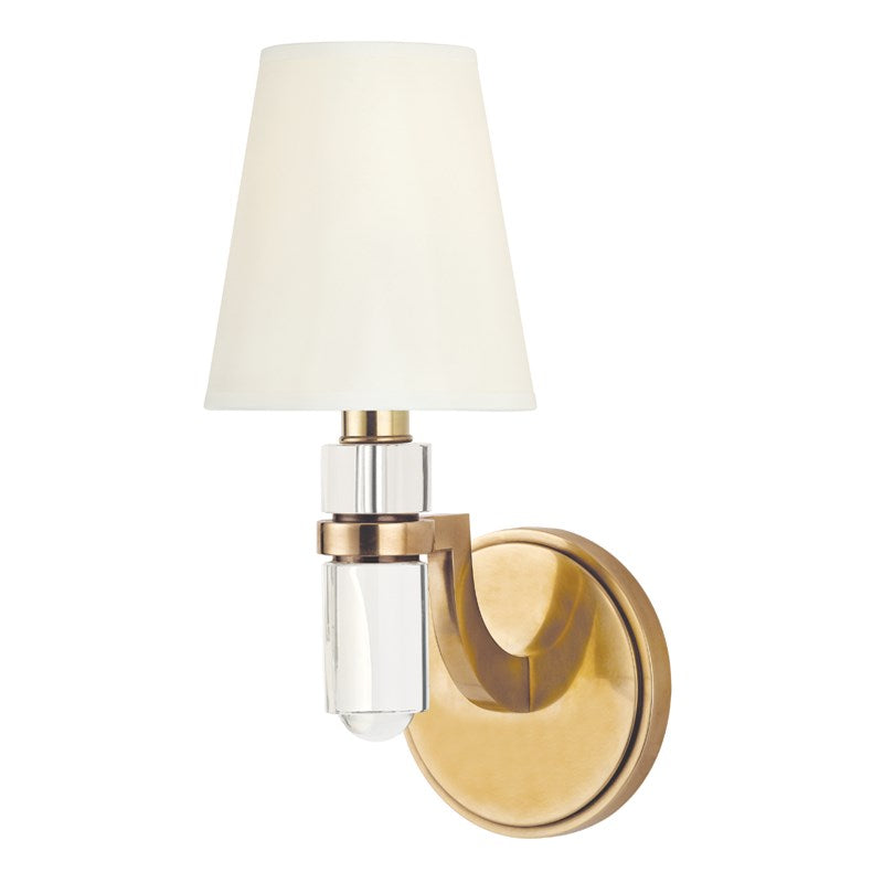 media image for dayton 1 light wall sconce white shade design by hudson valley 2 230