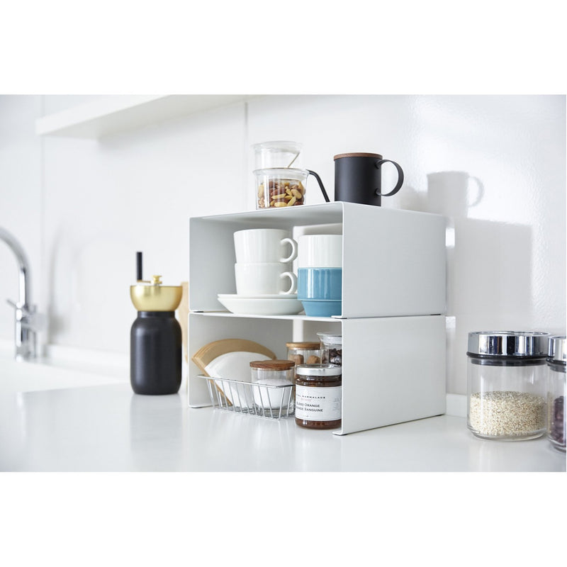 media image for Tower Stackable Kitchen Rack - Large by Yamazaki 21