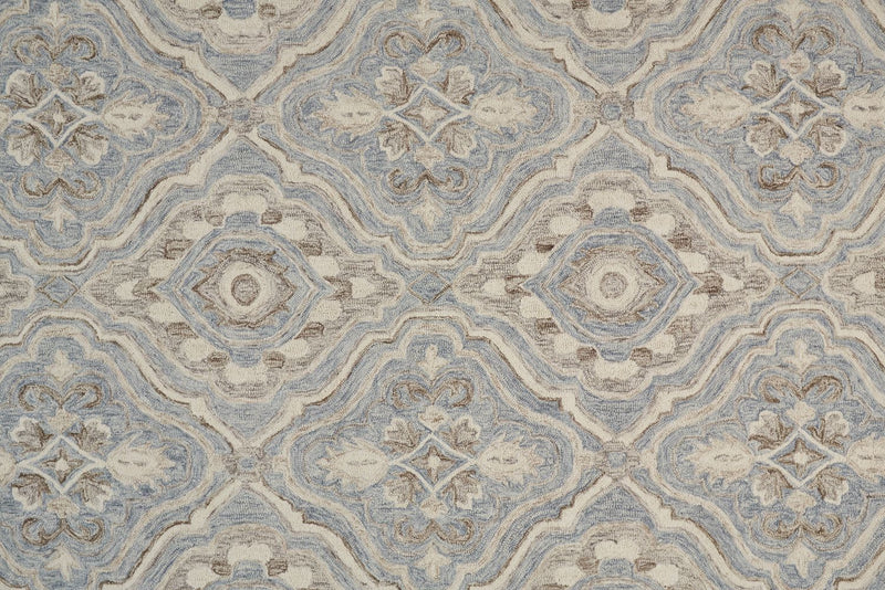 media image for Veran Hand Tufted Blue Rug by BD Fine Texture Image 1 254